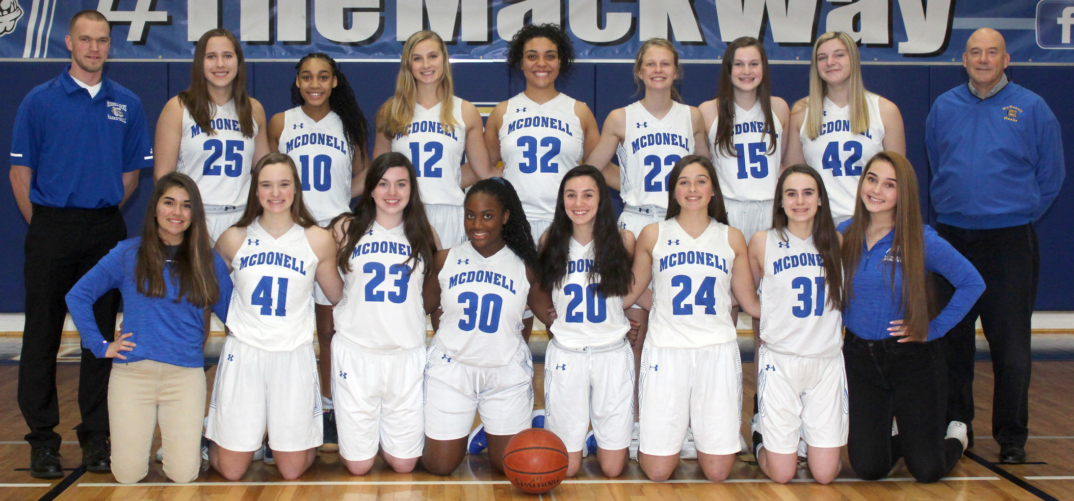 2019-20 McDonell Girls Basketball Team